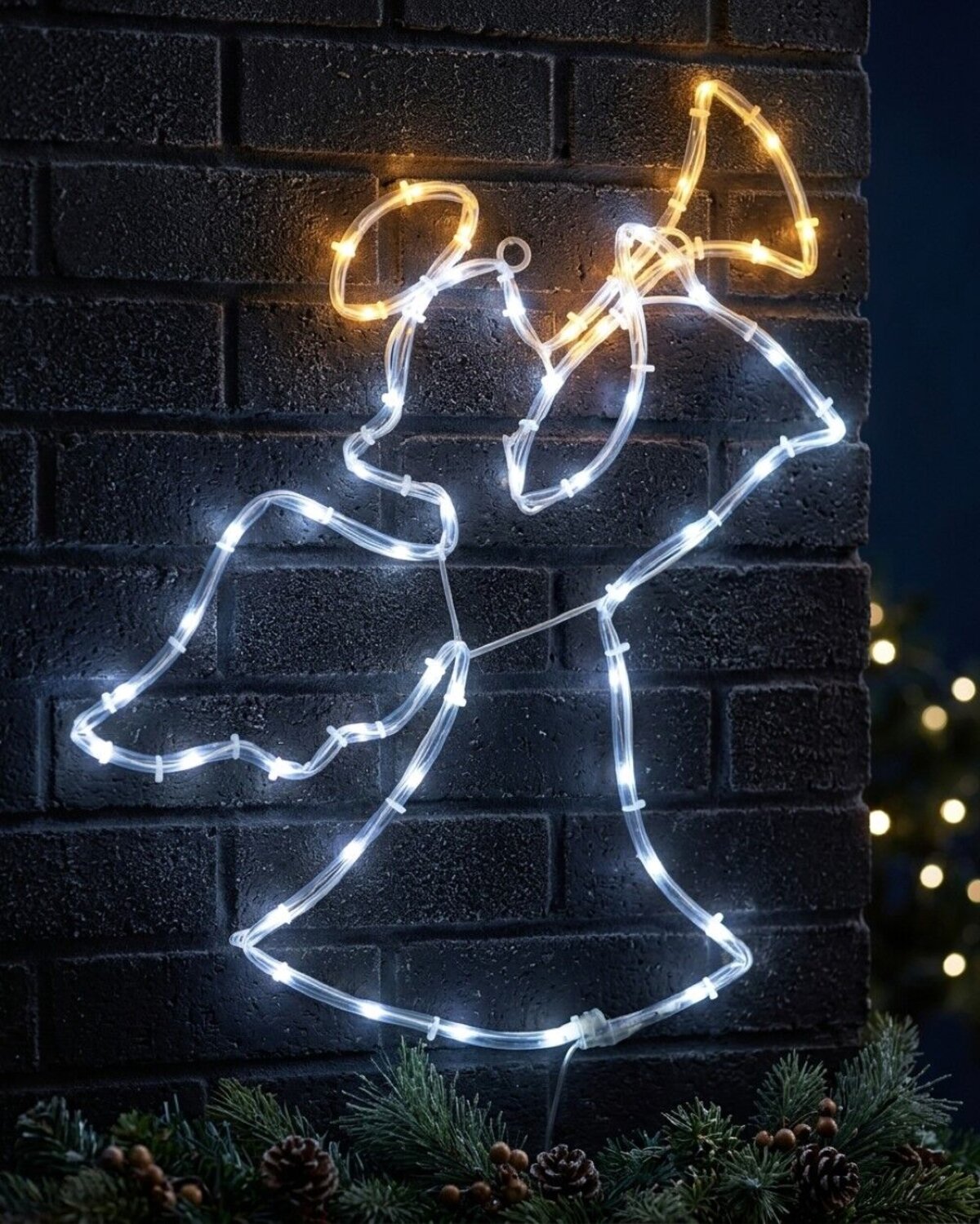50cm Angel & Trumpet Outdoor Christmas LED Rope Light Display — image 2