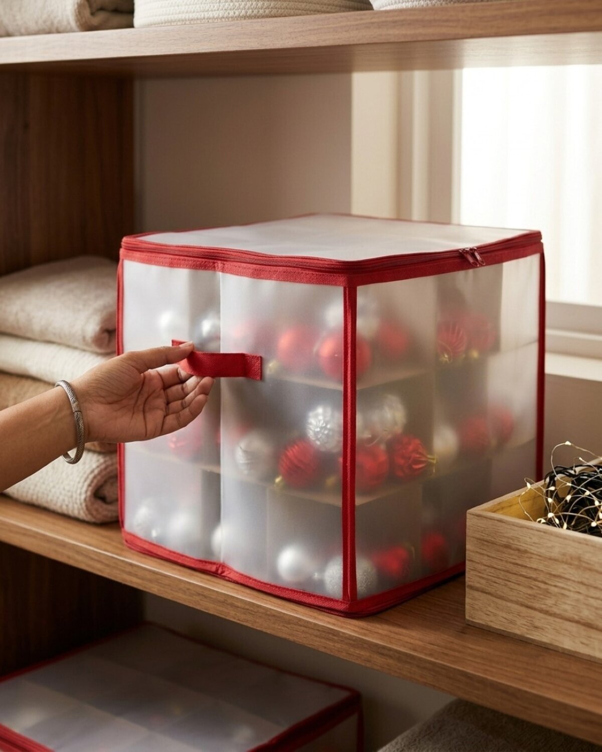 Bauble & Christmas Decorations Storage Box | Fits Up To 270x 60mm Baubles — image 4