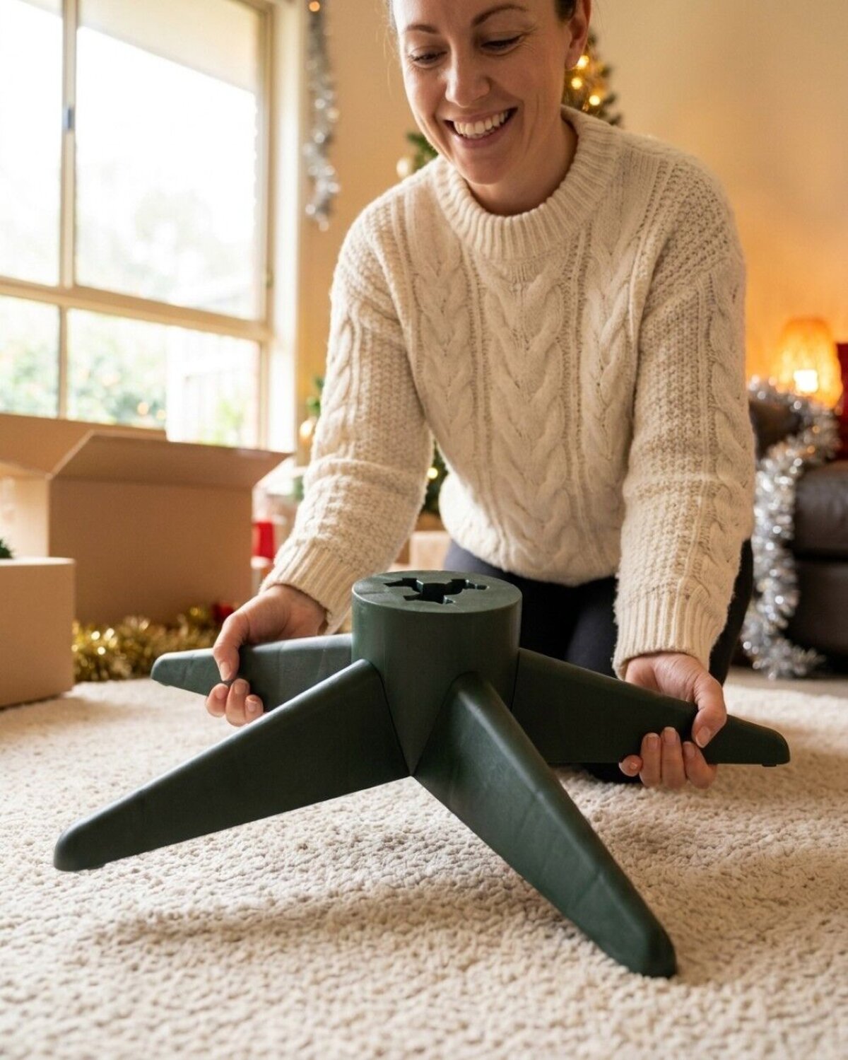 Artificial Christmas Tree Replacement Stand | Universal 5-Leg 19mm-32mm Pole — image 4