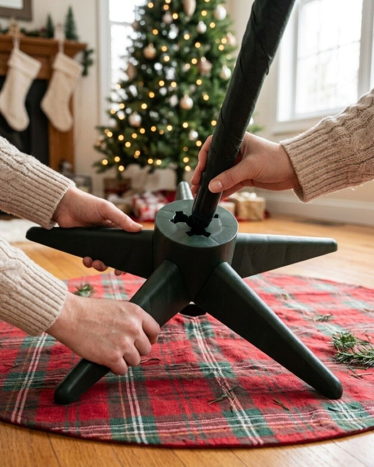 Artificial Christmas Tree Replacement Stand | Universal 5-Leg 19mm-32mm Pole — image 3
