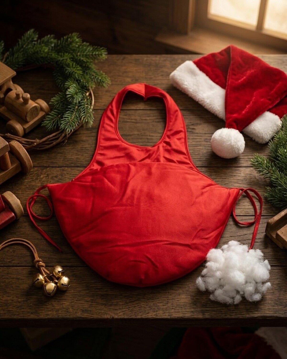 Fun Stuffable Santa Belly Costume Accessory Pouch | One Size Fits Most — image 2