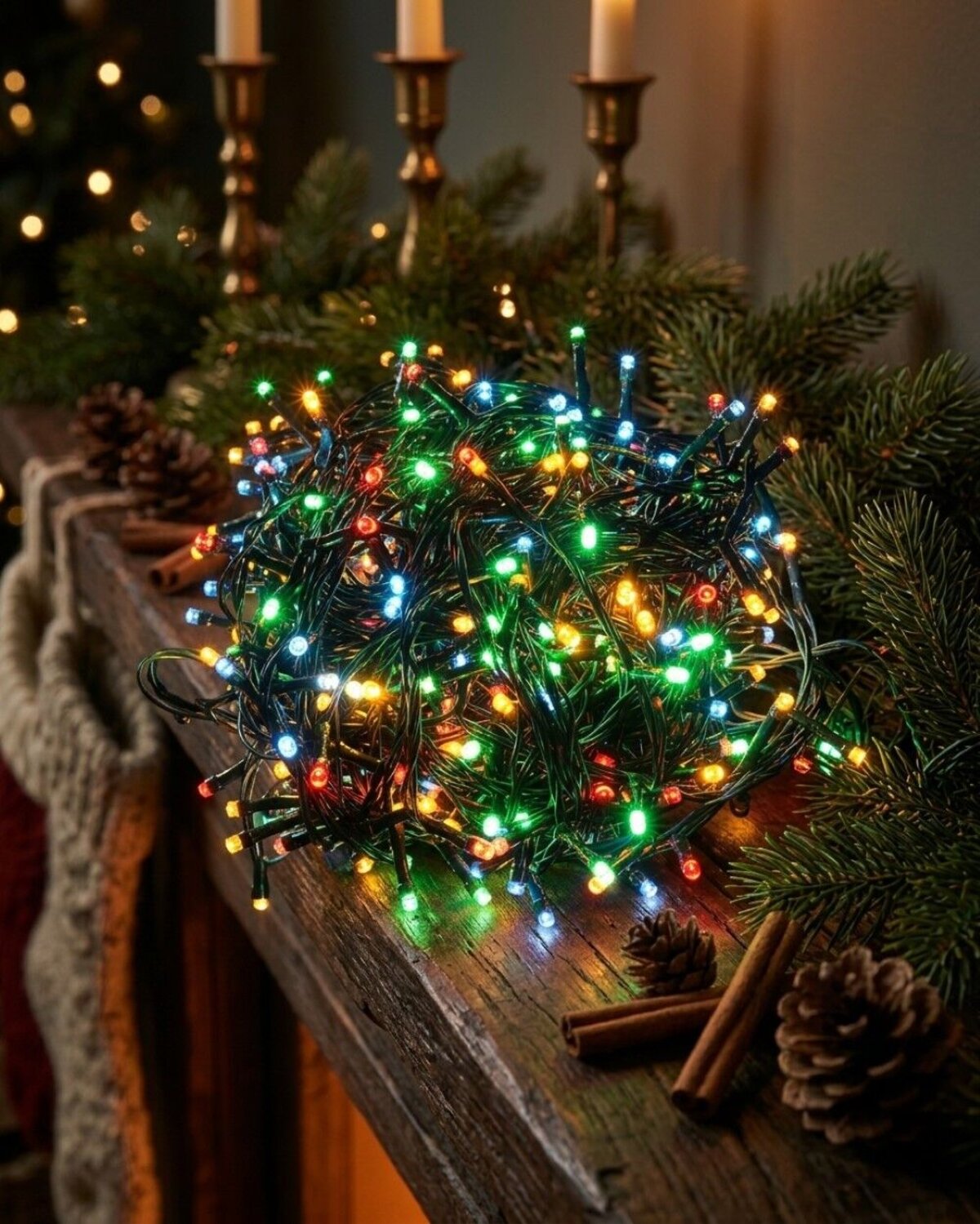 500 Multi Serene Colour LED String Fairy Lights 8 Function With Timer | 25m — image 2