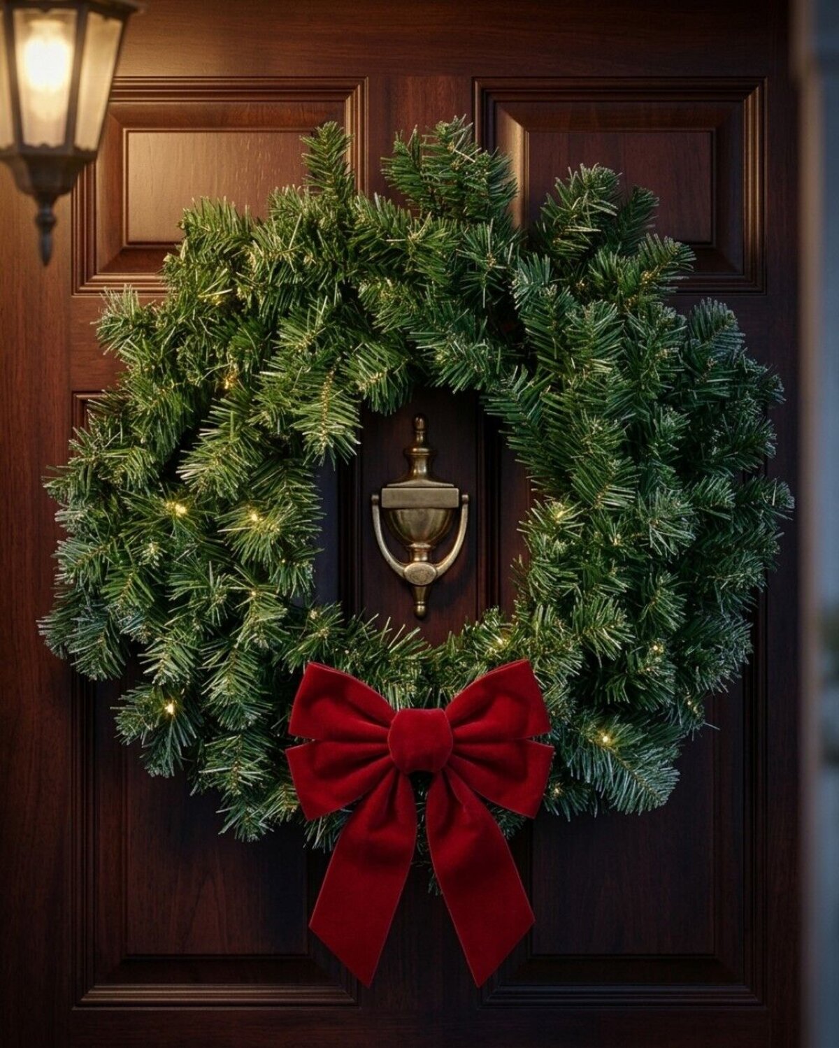 58cm Balsam Fir Evergreen Christmas Wreath | High Density 200 Tips — image 2
