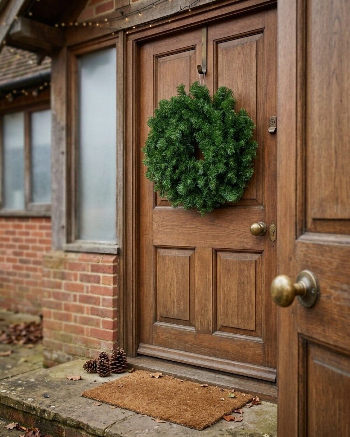 58cm Balsam Fir Evergreen Christmas Wreath | High Density 200 Tips — image 4