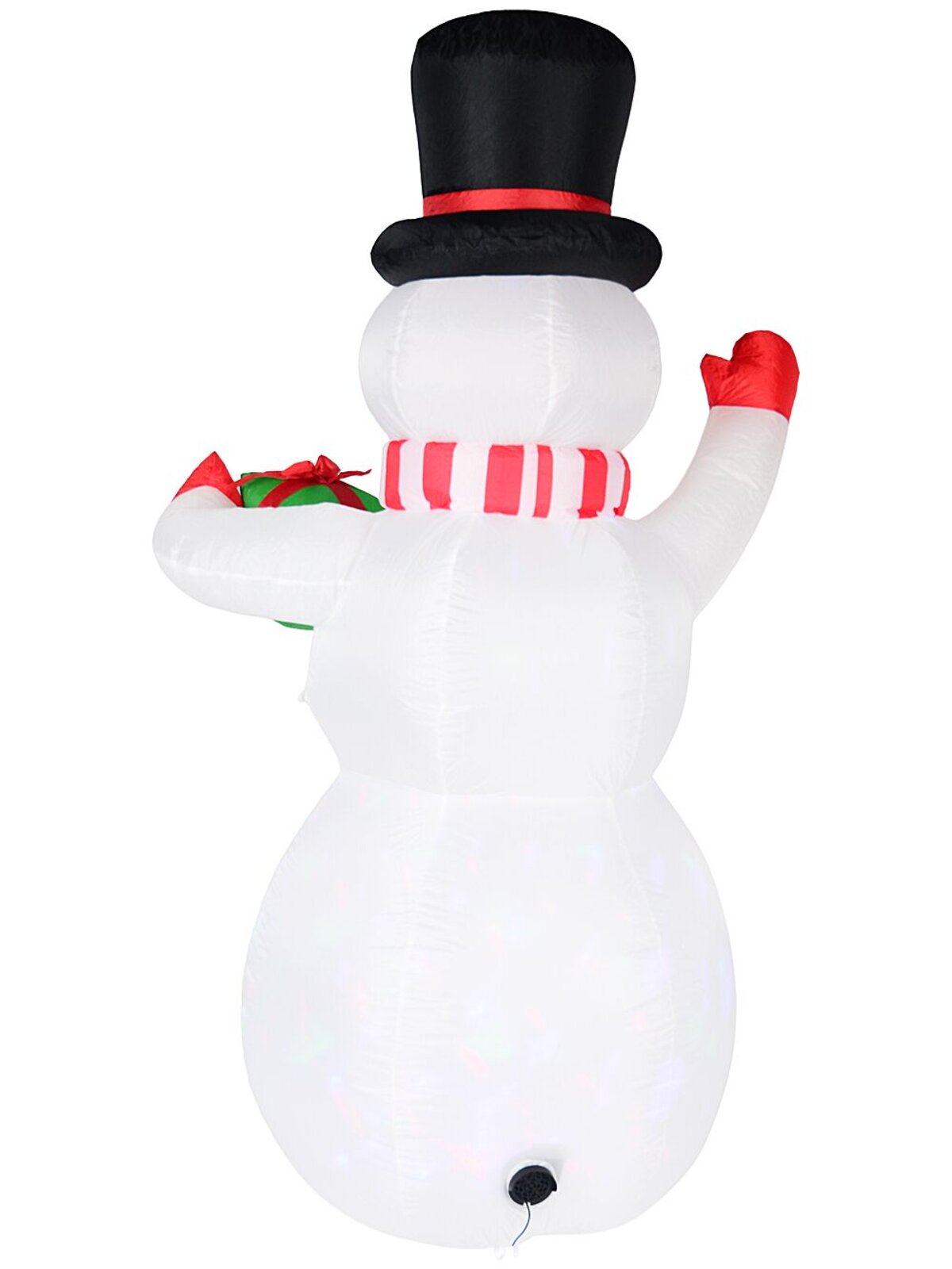 2.1m Winking & Greeting Snowman With LED Disco Light | Outdoor Inflatable — image 5
