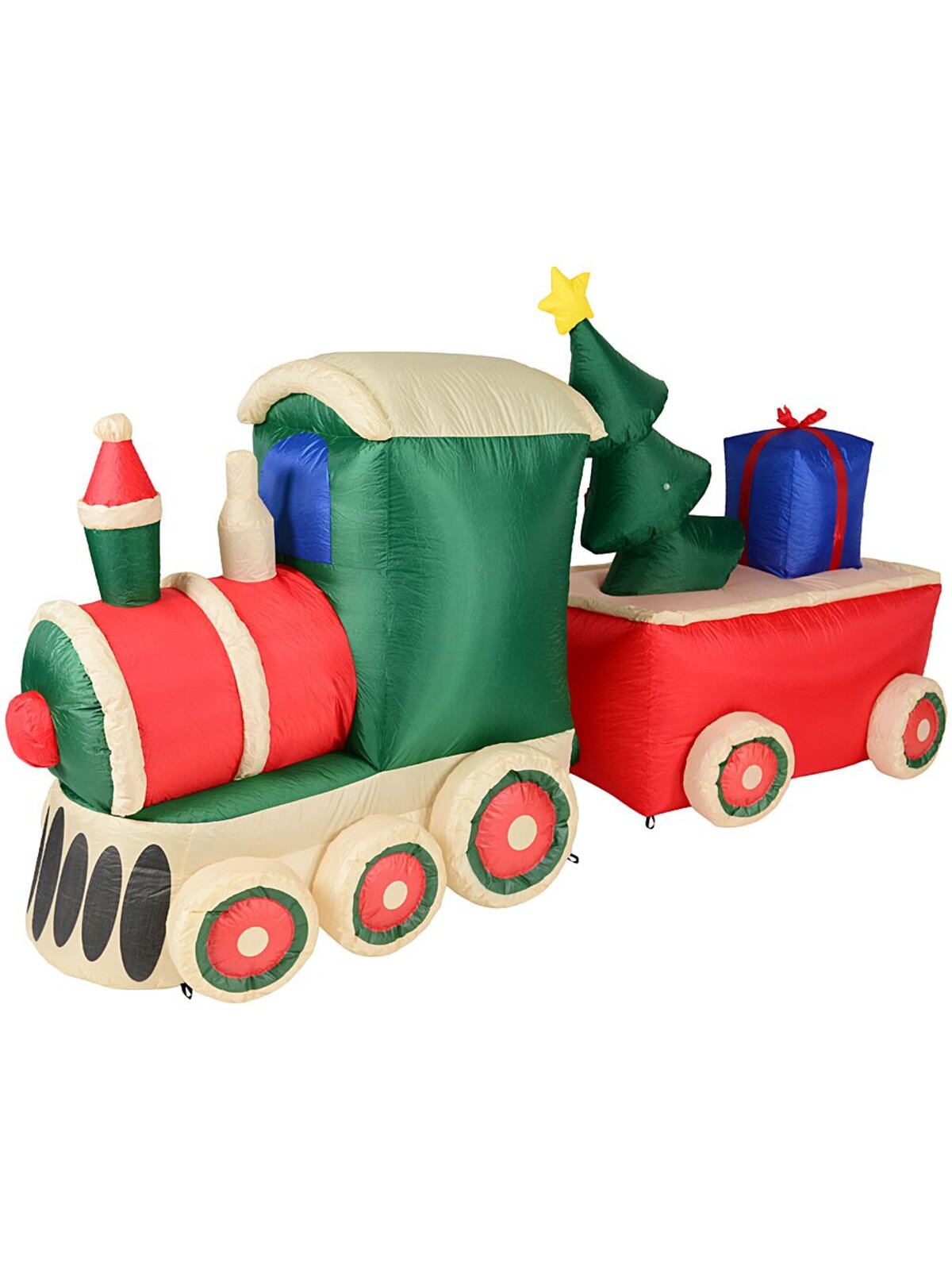 2.4m Santa Express Train Inflatable Display | LED Outdoor Locomotive Scene — image 5