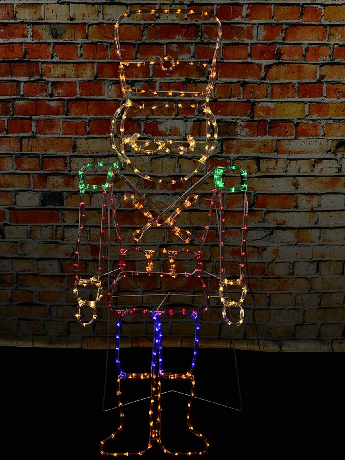 1.5m Tin Soldier Drummer Boy Outdoor Multi Colour LED Light Display — image 5