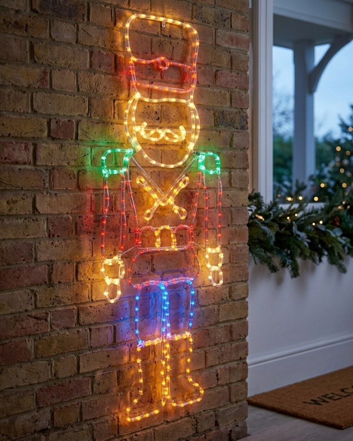 1.5m Tin Soldier Drummer Boy Outdoor Multi Colour LED Light Display — image 4