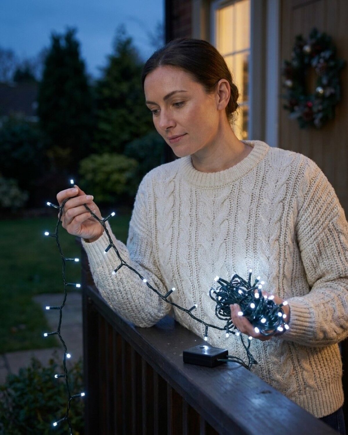 300 Cool White LED String Fairy Lights 8 Function | 15m — image 3