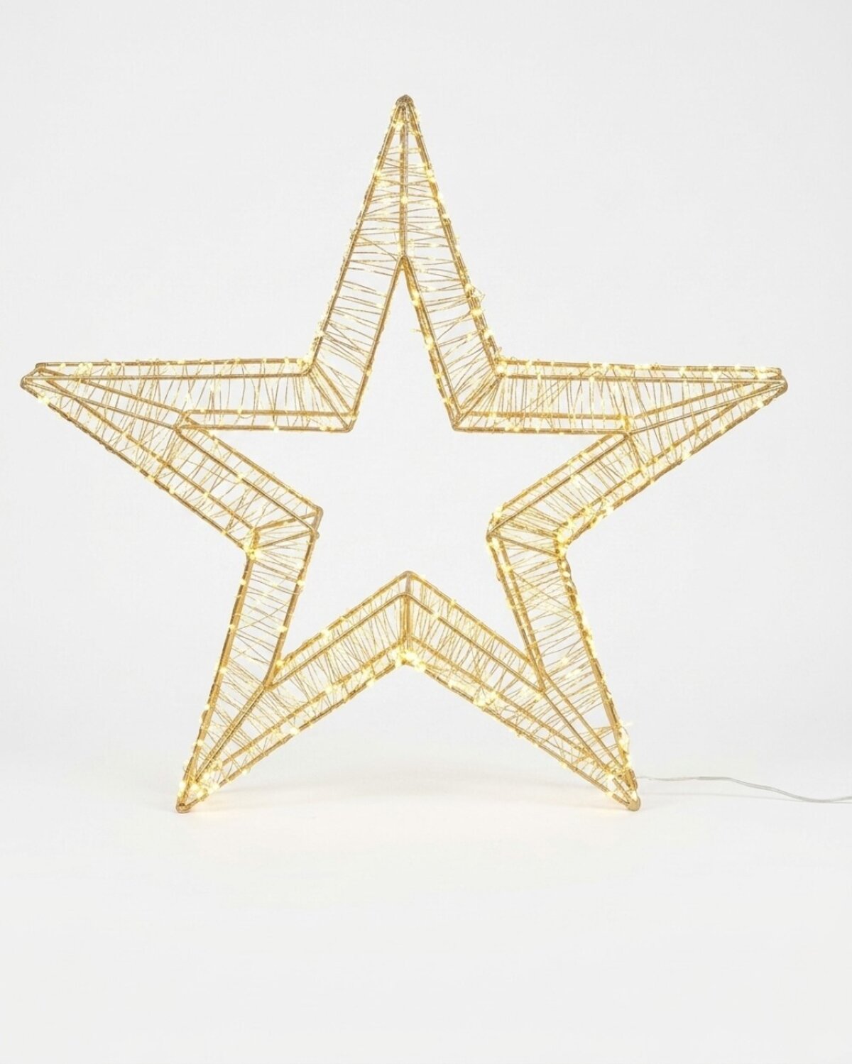 80cm Neutral White LED Lucid Star 3D Outdoor Motif | 1700 Seed Bulbs — image 5