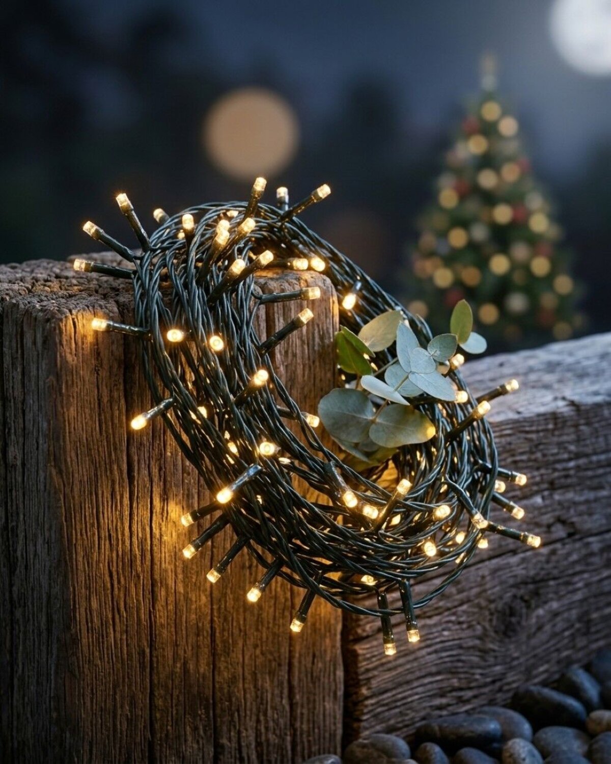 200 Warm White LED Solar String Fairy Lights 8 Function | 20m — image 2