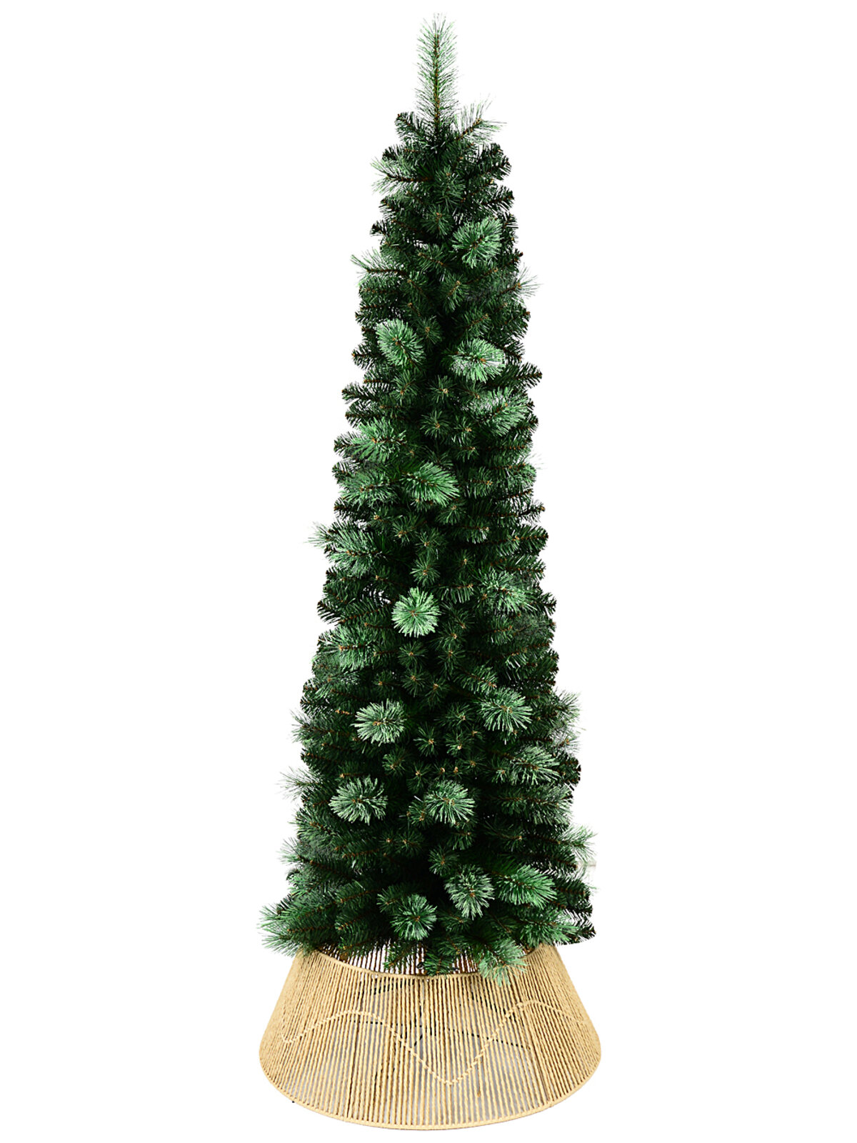 Natural Vertical Weave Paper Rope Christmas Tree Collar | 65cm — image 5