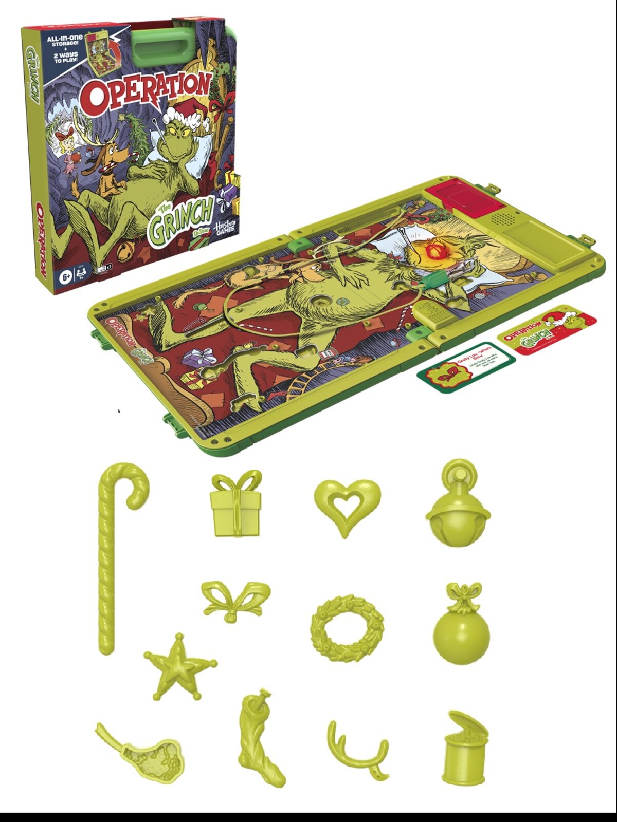Official Hasbro Operation The Grinch Edition Game | Electronic Board Game