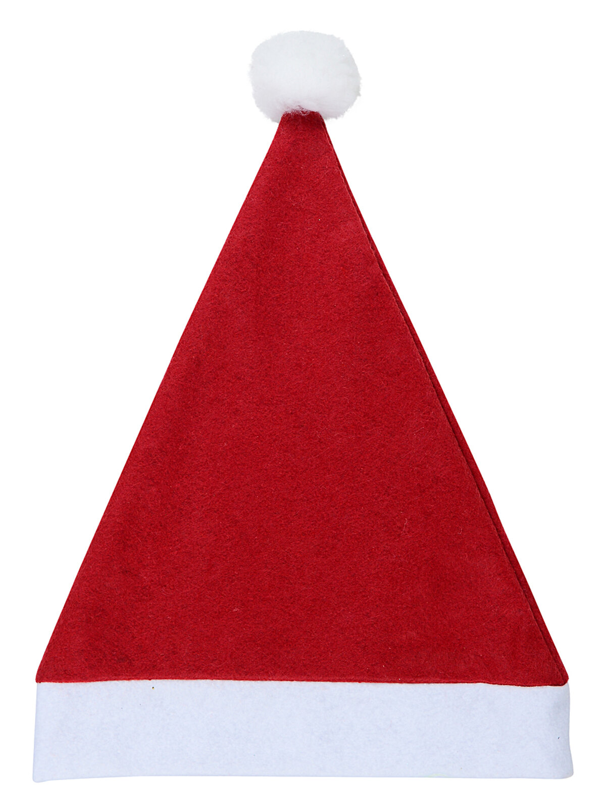 Budget Kids Red Felt Santa Hat With White Trim & Pom Pom | Small Size