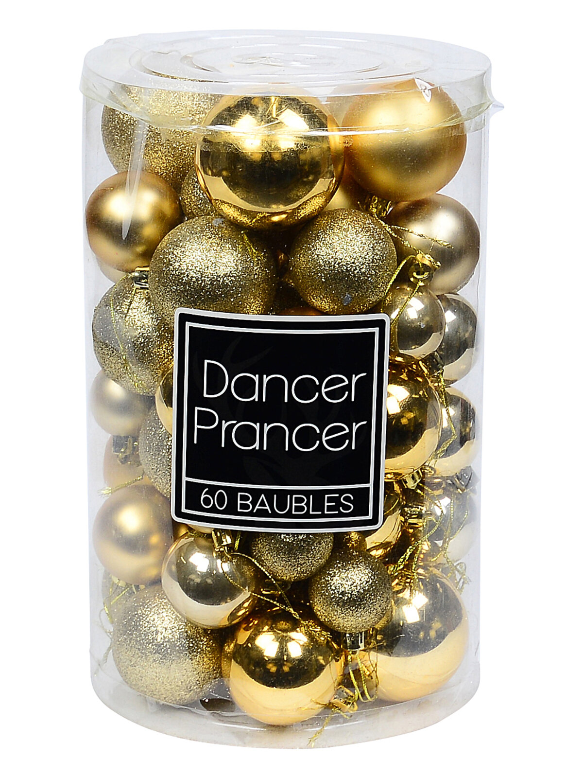 62x Dynamic Gold & Champagne Multi Texture Bauble Mega Pack | 40mm-70mm