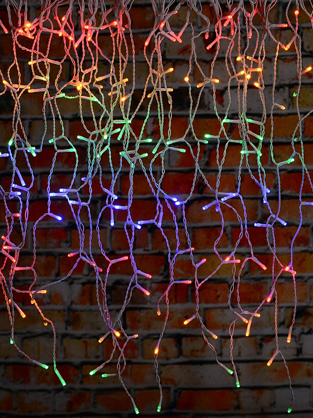 1000 Multi Colour LED Icicle String Lights 8 Function With Timer | 30m