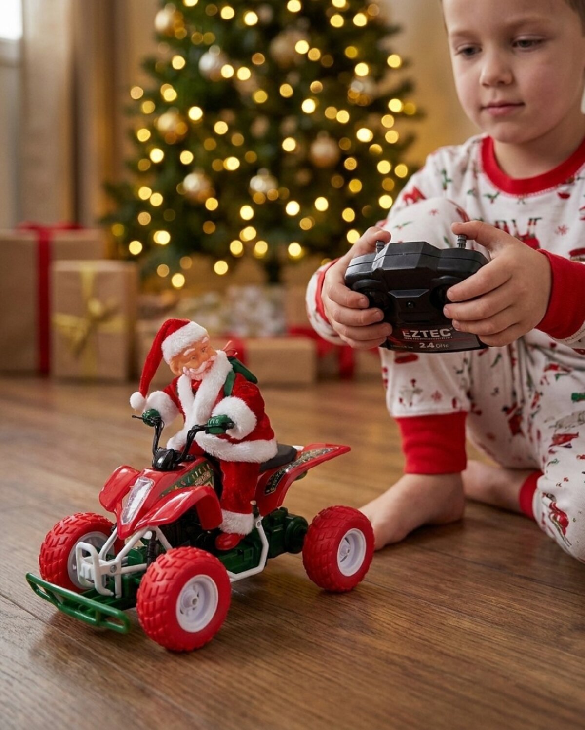 Eztec Radio Control Santa ATV | 1:7 Scale Remote Control Christmas Quad Bike — image 3