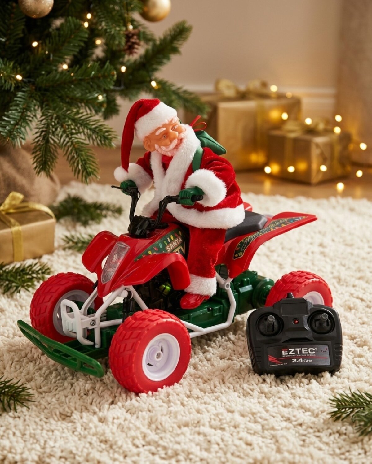Eztec Radio Control Santa ATV | 1:7 Scale Remote Control Christmas Quad Bike — image 2