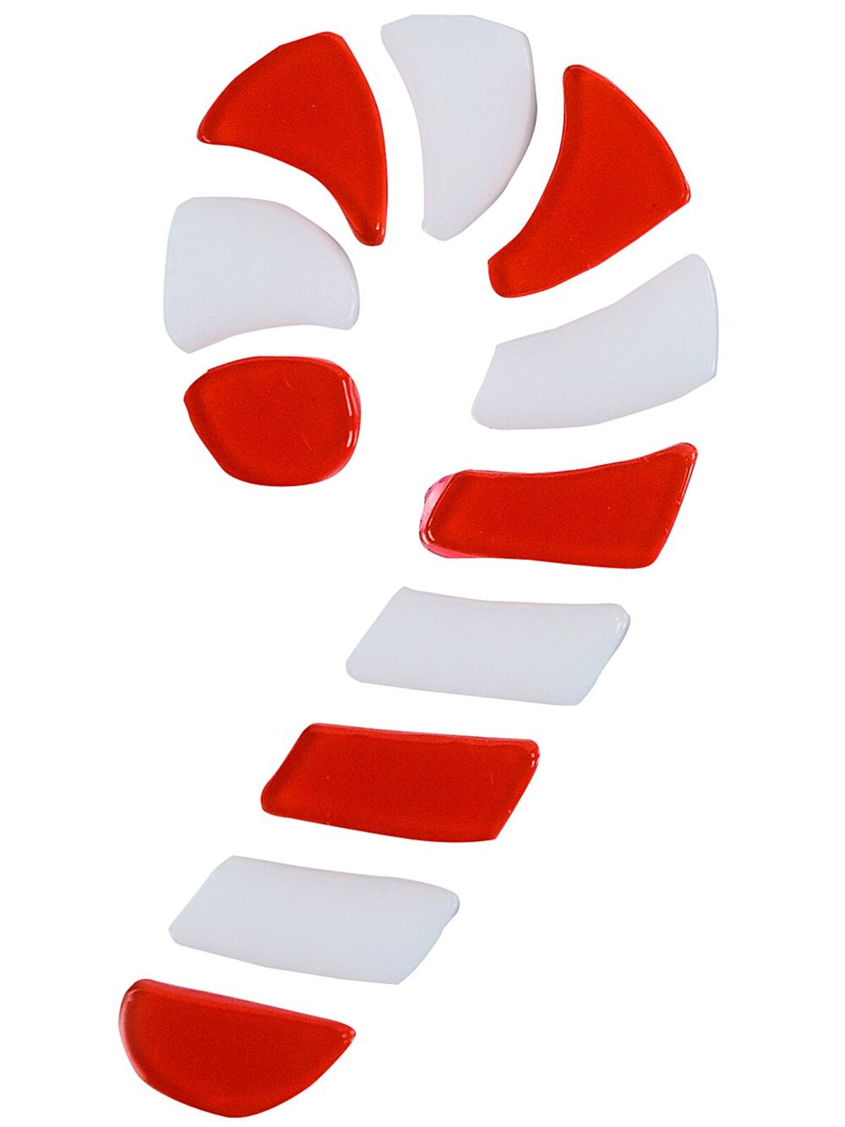 20cm Candy Canes, Berries & Holly Leaves Gel Window Cling — image 2