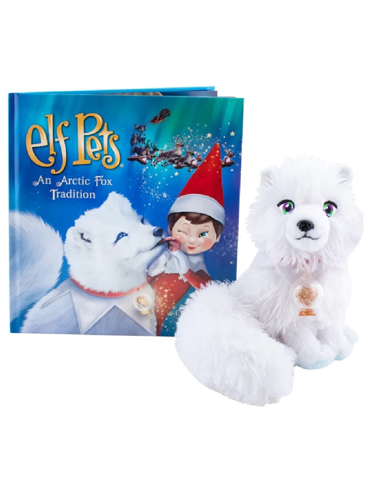 23cm Elf On The Shelf Elf Pets An Arctic Fox Tradition Plush Toy Set — image 2