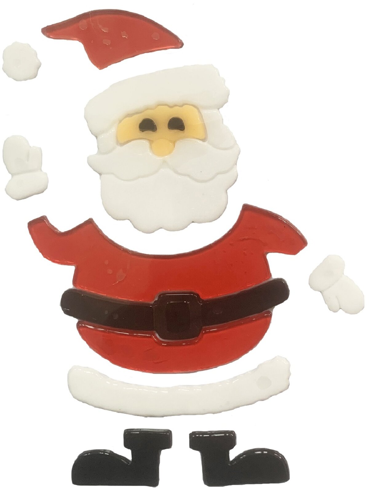 23cm Santa With Sleigh & Christmas Gifts Gel Window Cling — image 2