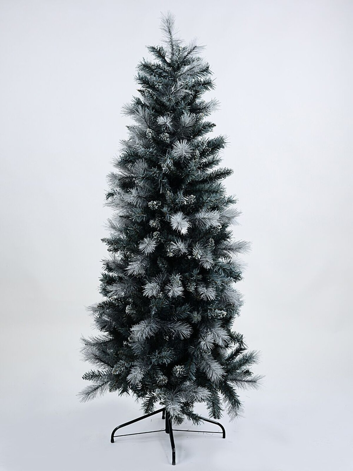 2.3m Gray River Arctic Artificial Christmas Tree | 1028 Grey & White Tips — image 2
