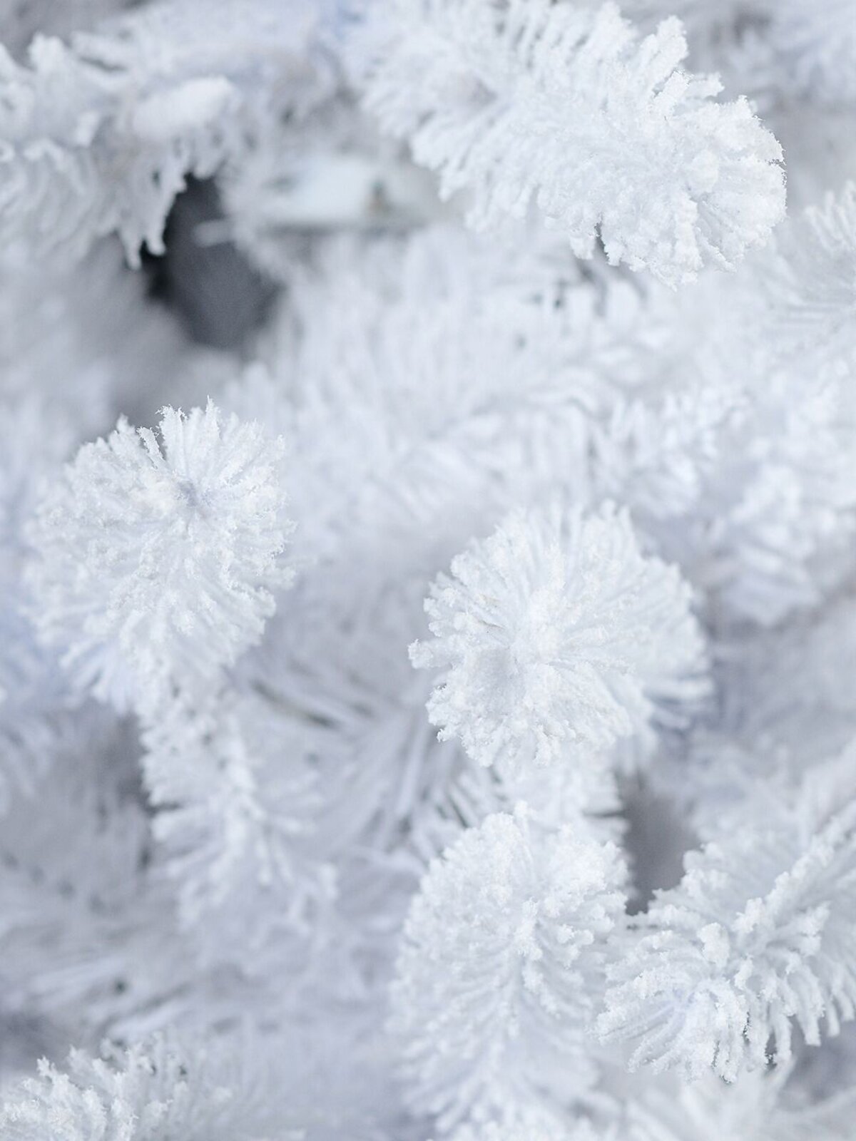 2.3m Slim White Flocked Pyrenees Spruce Pre-Lit Tree | 878 Tips & 440 LED — image 10