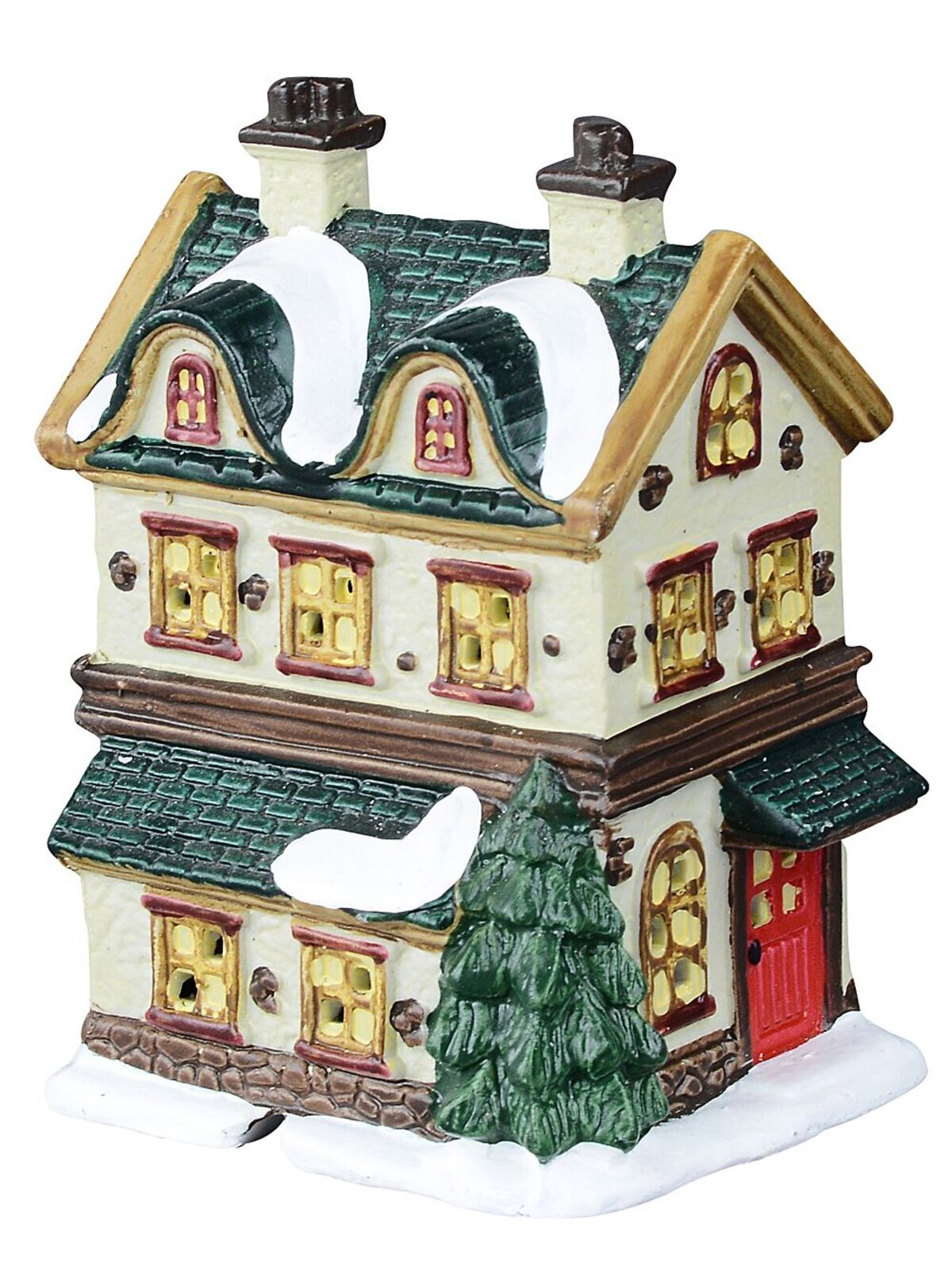 24 Piece Christmas LED Village Set With Bakery, Shop, Homes & Townsfolk — image 7