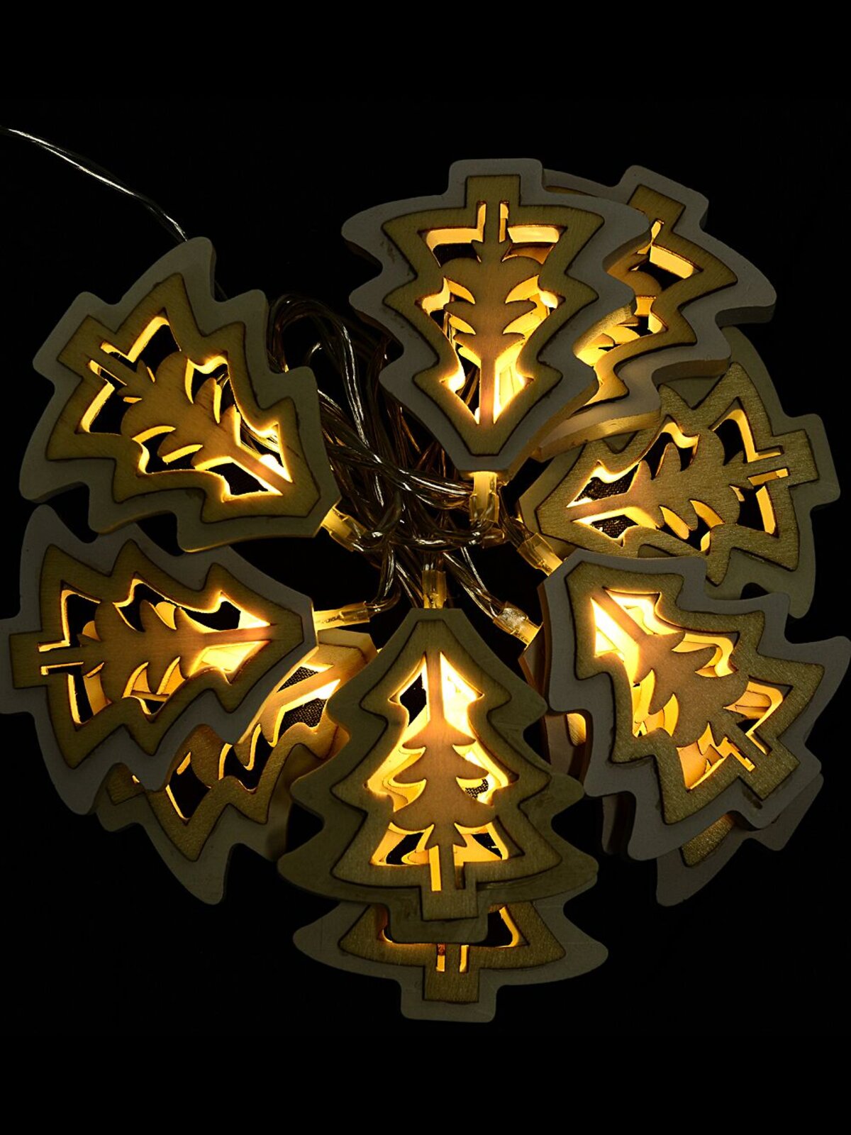 24 Warm White LED With White & Natural Christmas Trees 2 Function | 3.4m — image 5