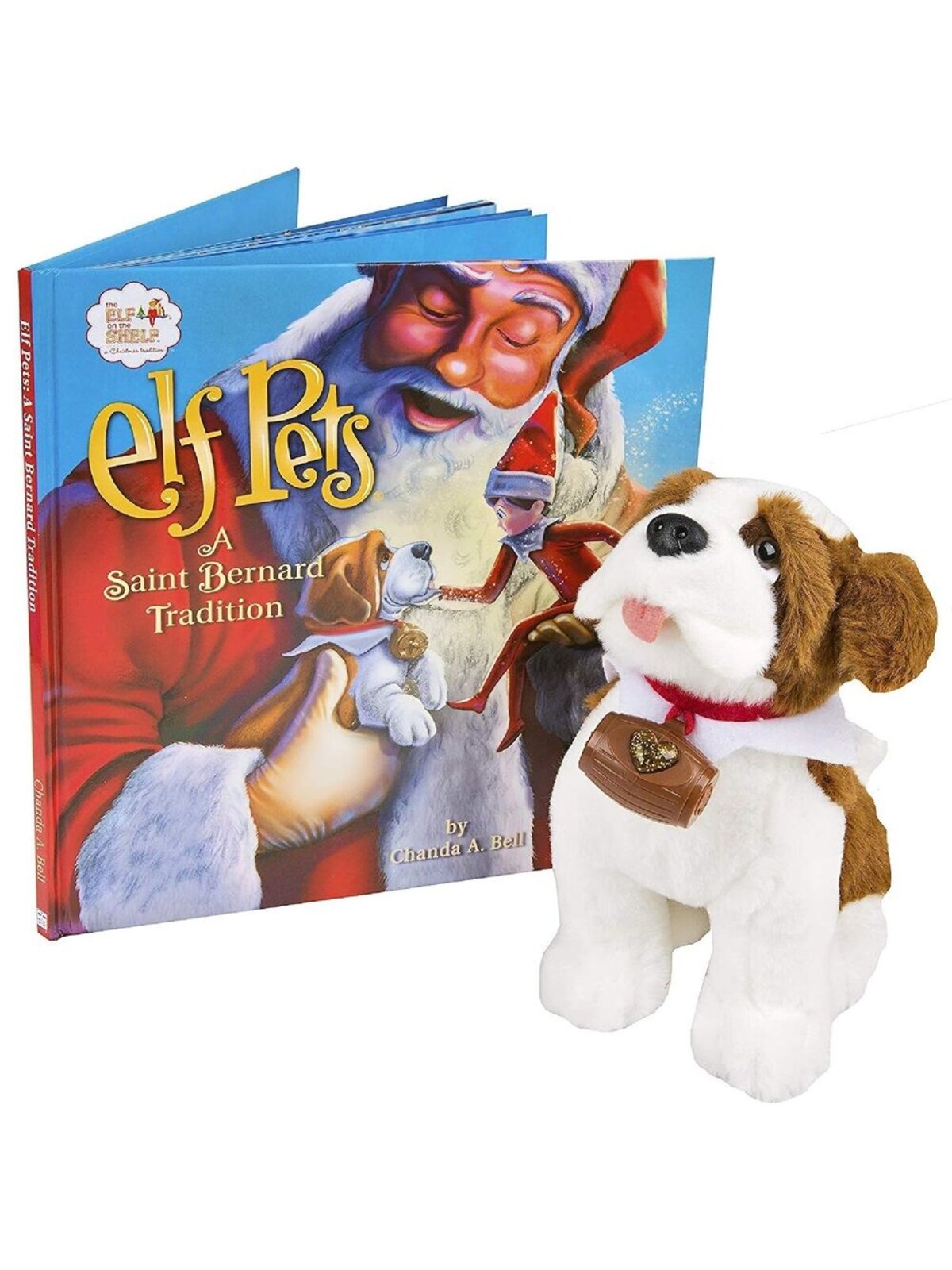 24cm Elf On The Shelf Elf Pets A Saint Bernard Tradition Plush Toy Set — image 3