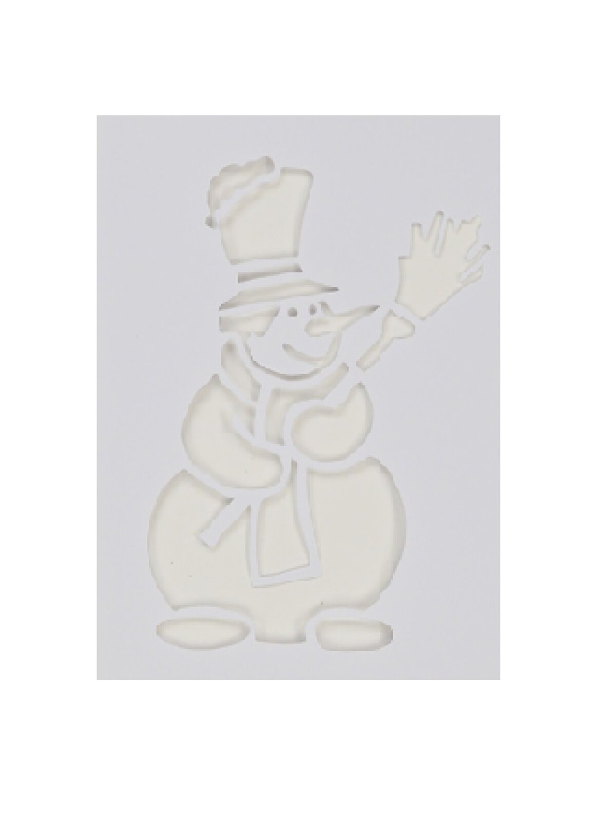 24cm Reusable Christmas Themes Spray Snow Window Stencil — image 2