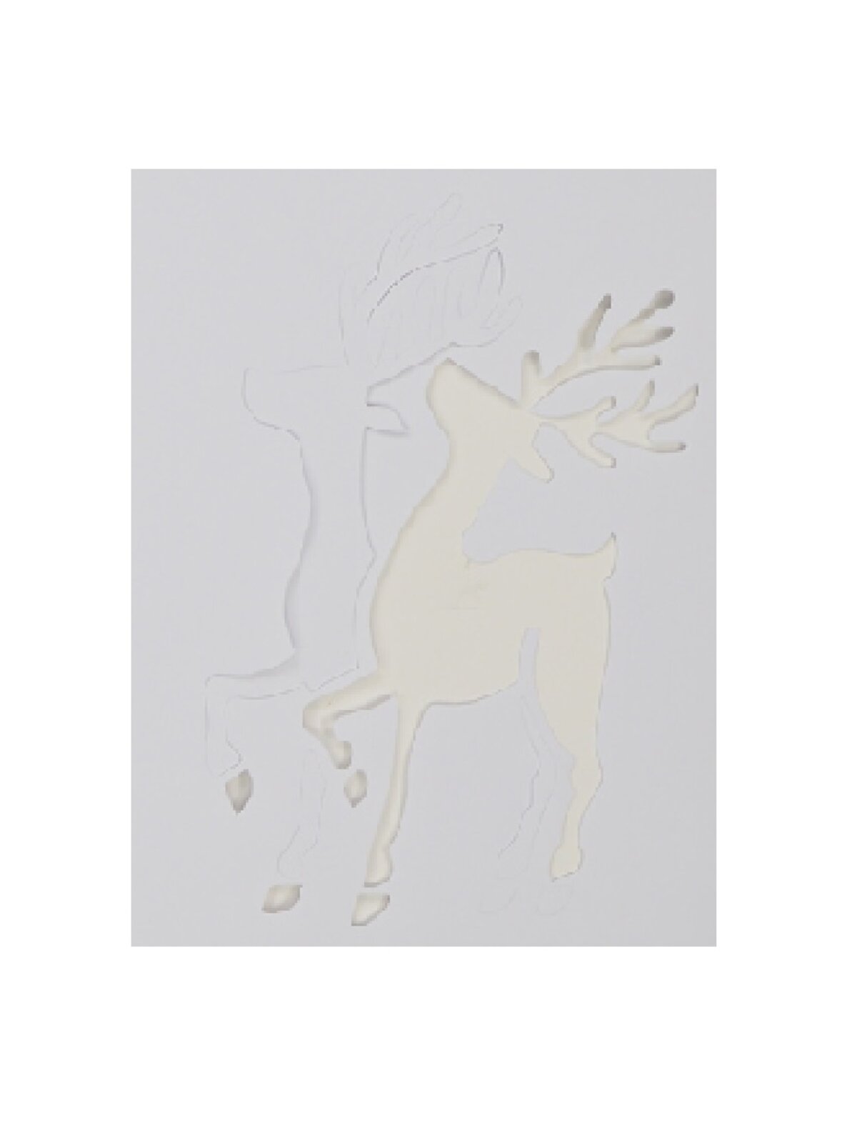 24cm Reusable Christmas Themes Spray Snow Window Stencil — image 10