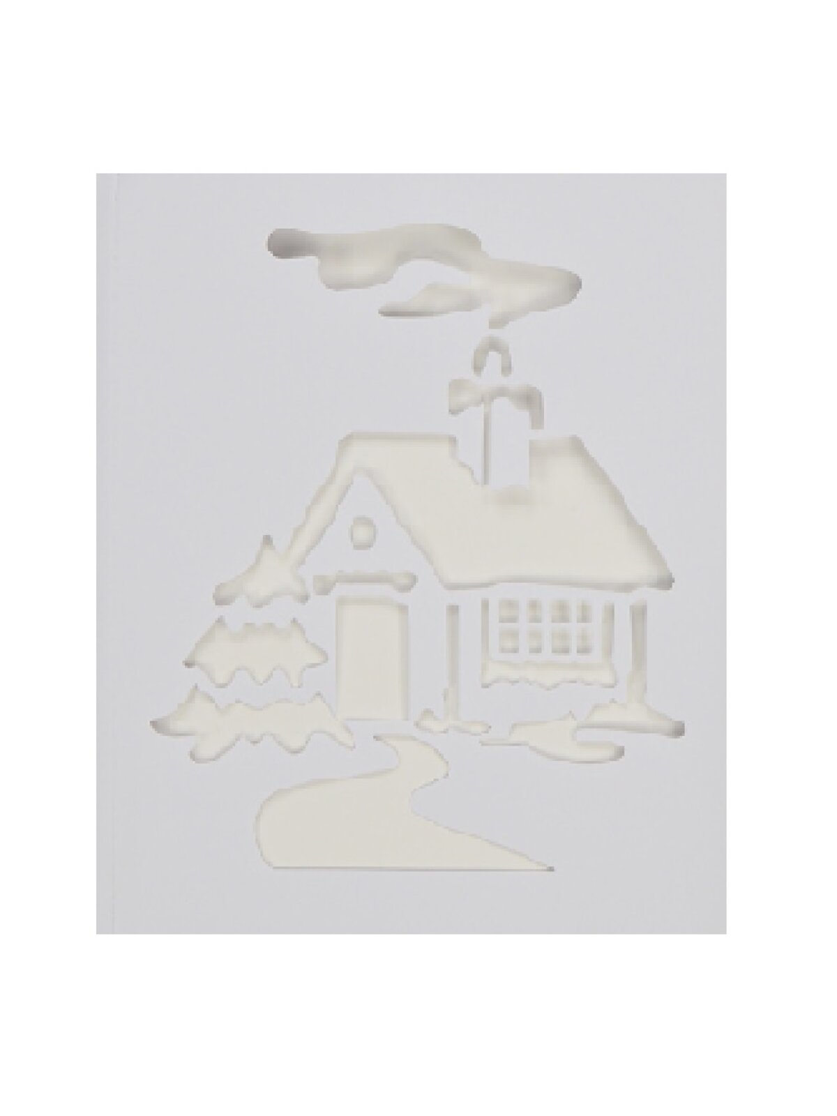 24cm Reusable Christmas Themes Spray Snow Window Stencil — image 8
