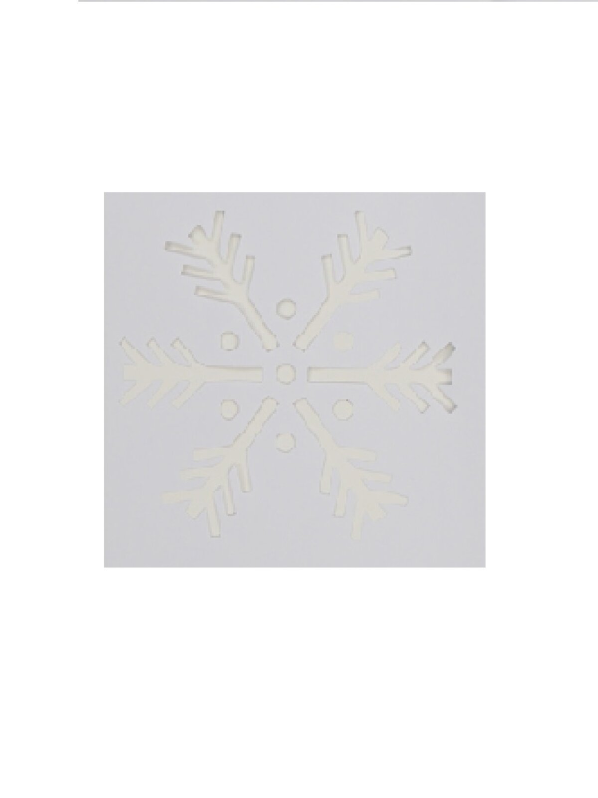 24cm Reusable Christmas Themes Spray Snow Window Stencil — image 6