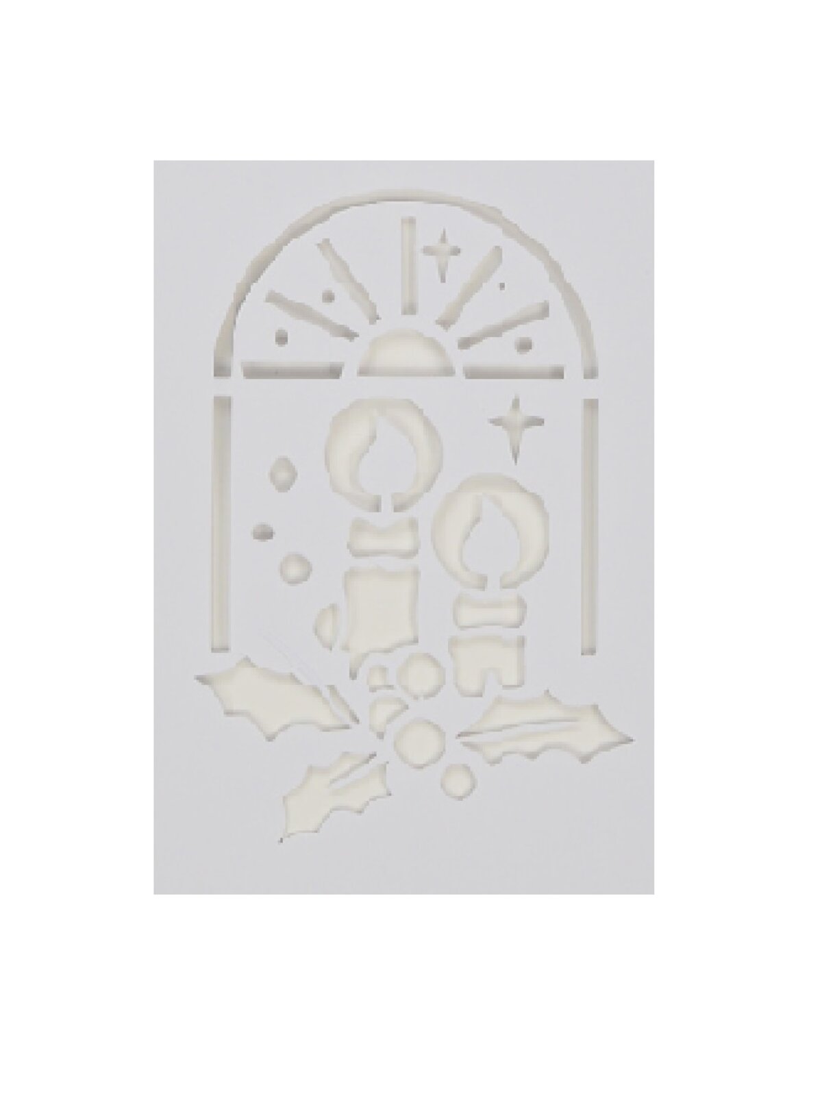 24cm Reusable Christmas Themes Spray Snow Window Stencil — image 7