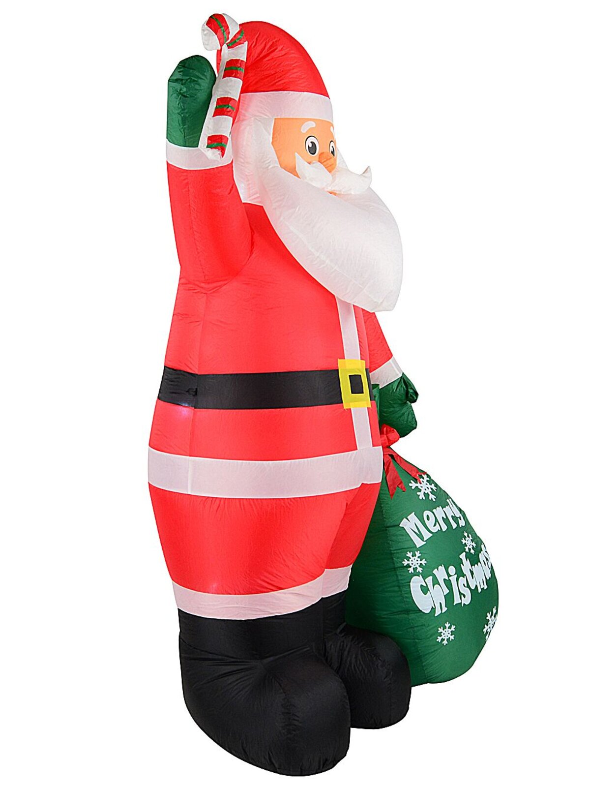 2.4m Large Santa With Sack & Candy Cane | LED Outdoor Inflatable — image 3