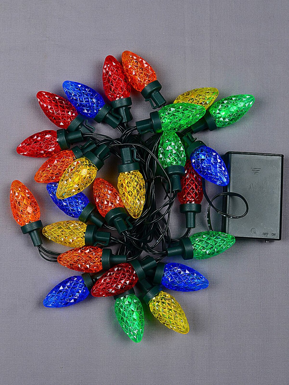 25 Multi Colour LED Pinecones String Fairy Static Battery Lights | 3.6m — image 3