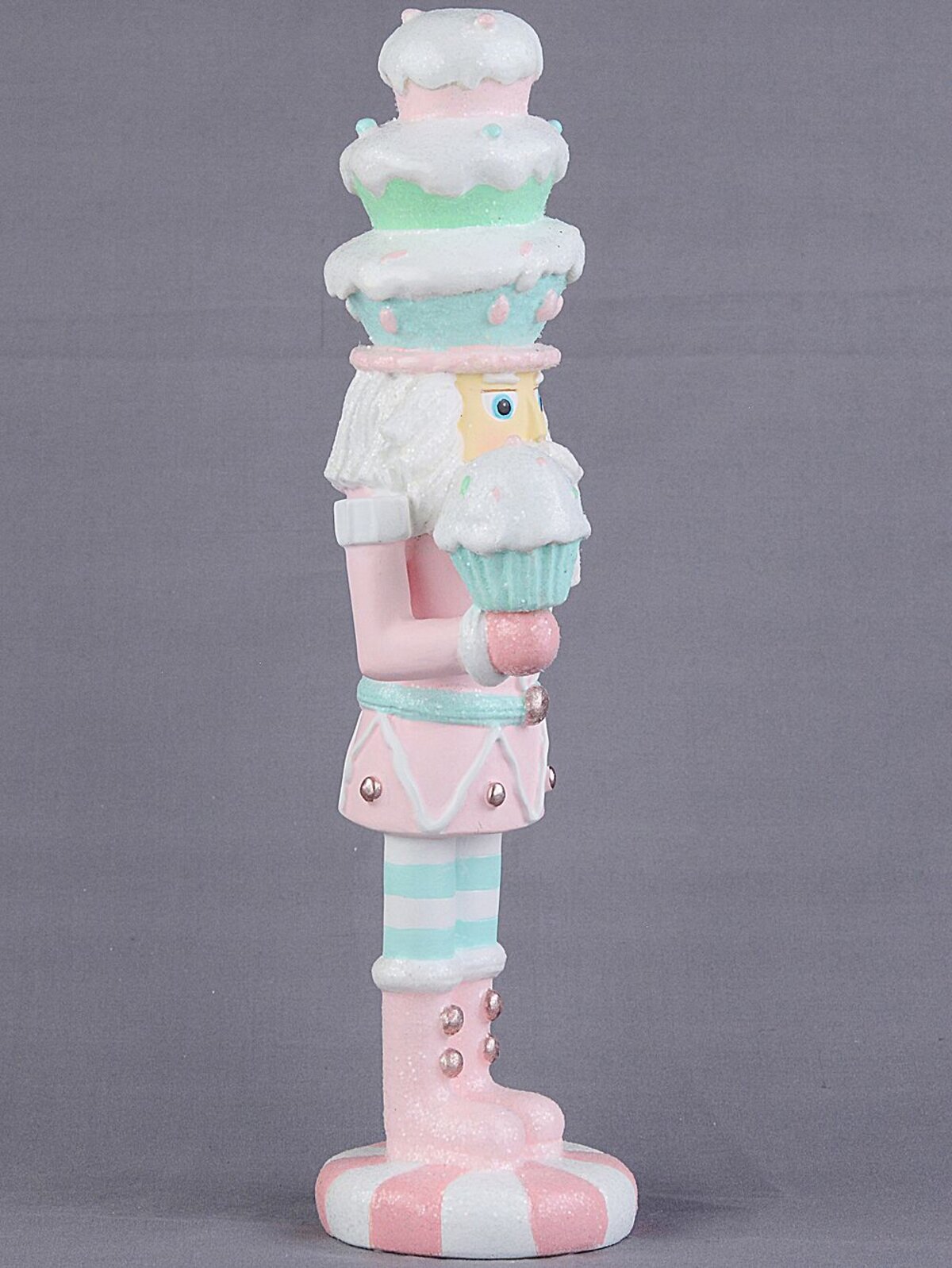 25cm Christmas Sweets & Cupcakes La Patissier Santa Resin Figurine — image 5