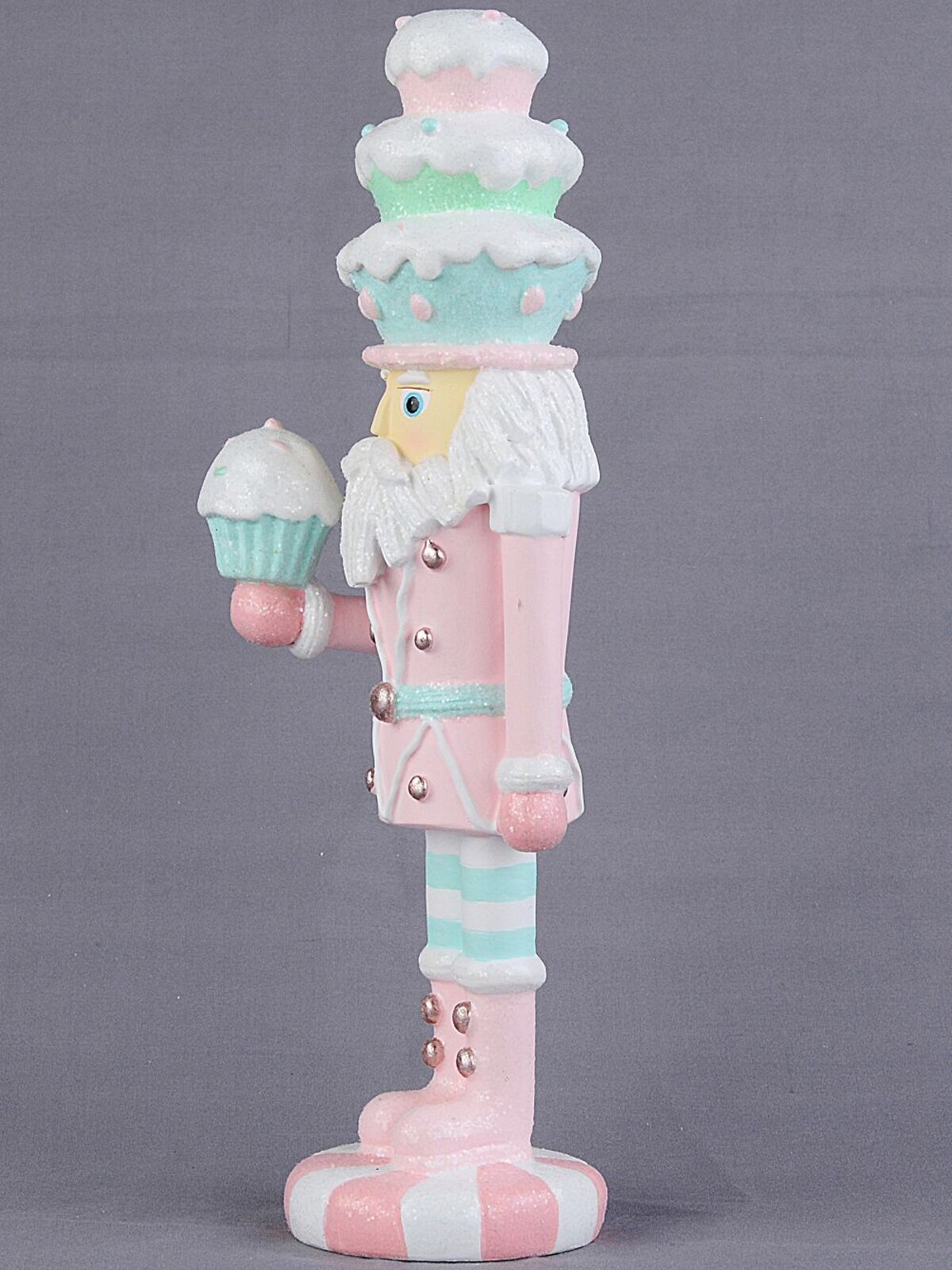25cm Christmas Sweets & Cupcakes La Patissier Santa Resin Figurine — image 7