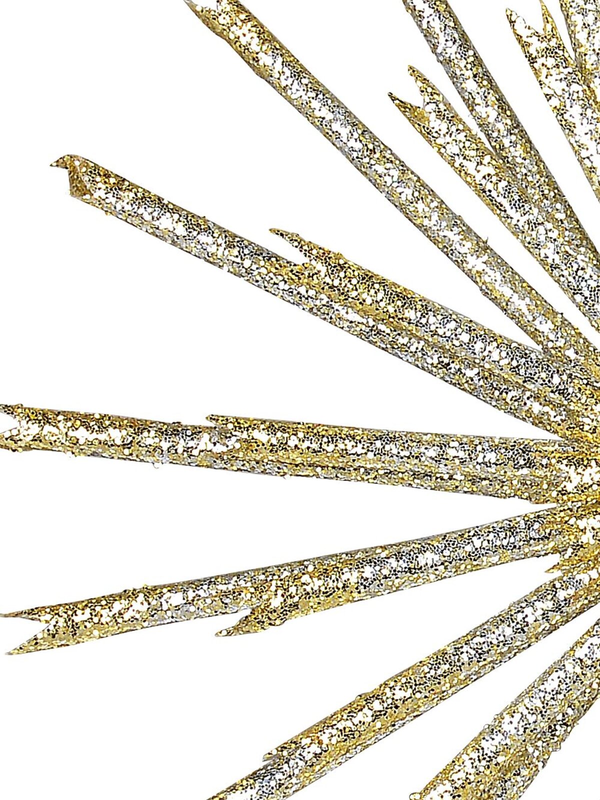 Gold & Platinum Starburst Ornament Christmas Tree Clip Pick | 25cm — image 4