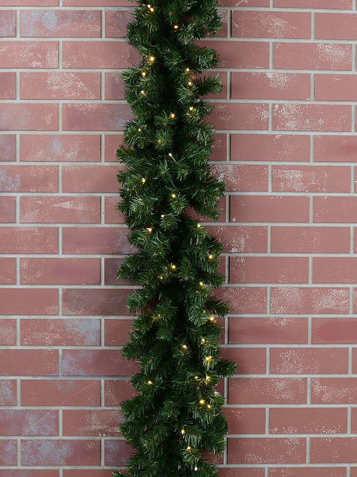 2.7m Dual LED Pre-Lit Balsam Pine Christmas Garland | 240 Tips & 100 Lights — image 5