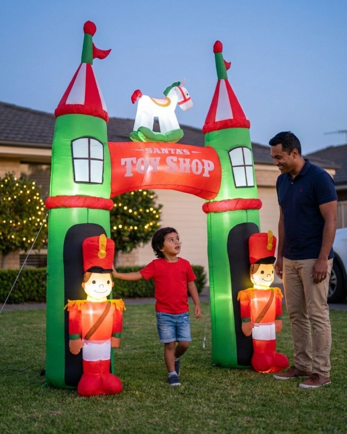 2.9m Santa's Toy Shop Archway | LED Outdoor Inflatable — image 4