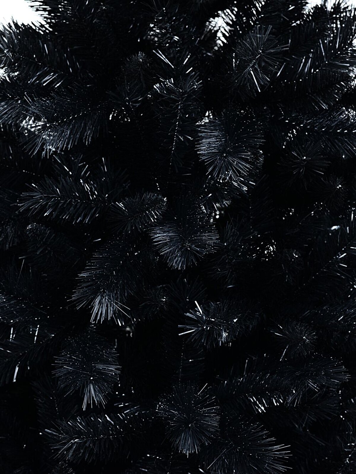 2m Black Balsam Artificial Christmas Tree | 885 Tips & Hinged Branches — image 2