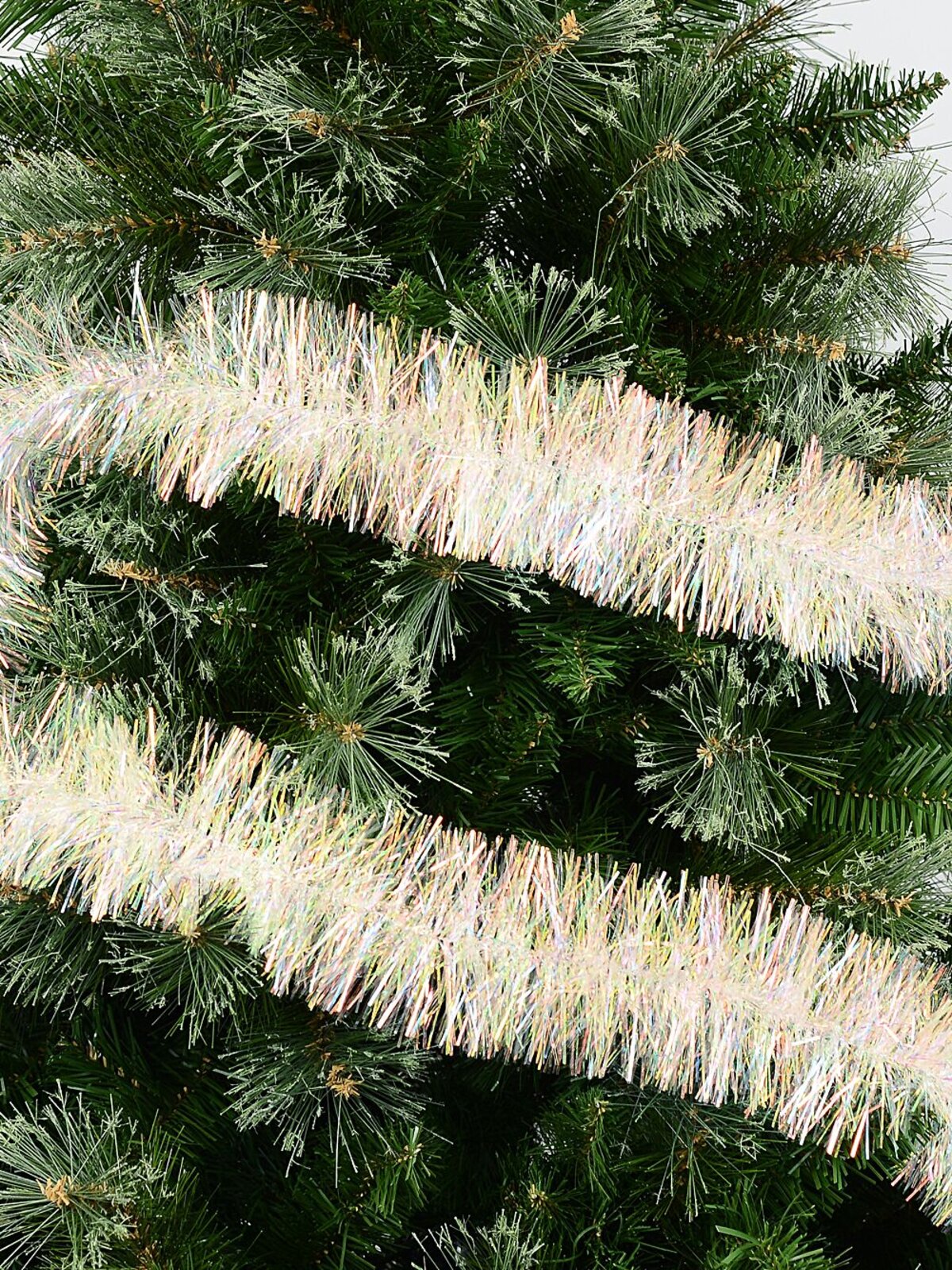 2m Fine Iridescent Fir Needle 6ply 85mm Tinsel Garland — image 2
