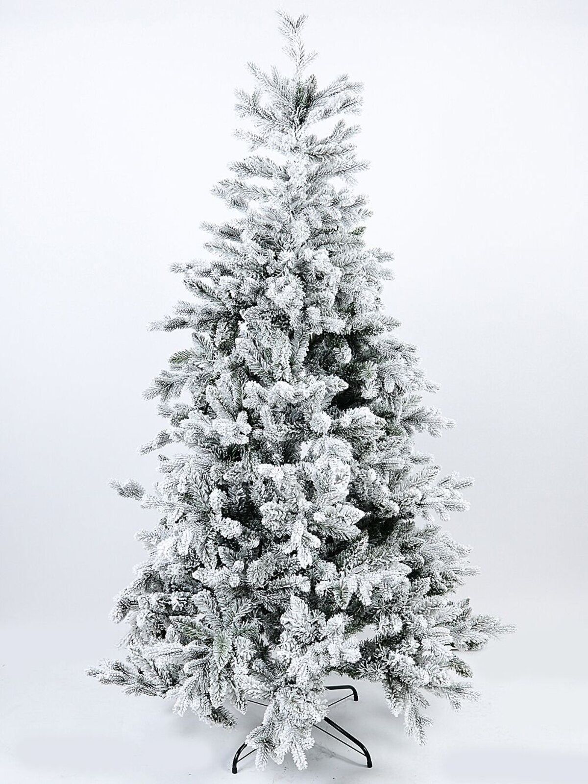 2m Fort Leura Moderately Flocked Christmas Tree With 1499 Spruce Tips — image 2