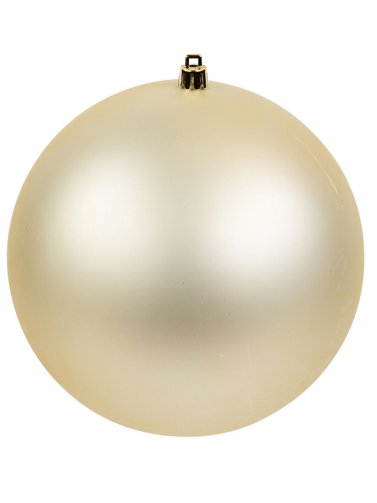 2x Lustrous Matte Champagne Grand Baubles | 15cm — image 3