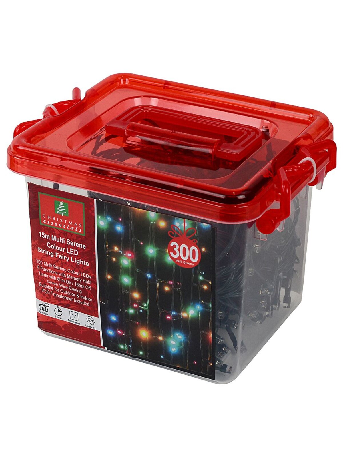 300 Multi Serene Colour LED String Fairy Lights 8 Function With Timer | 15m — image 4