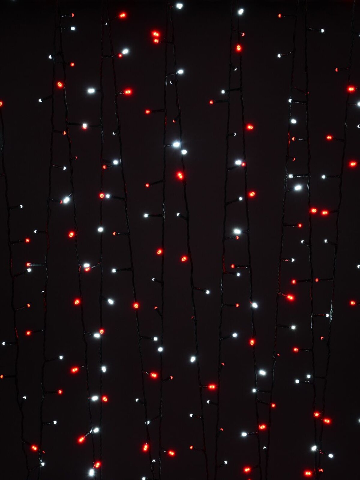 300 Red & Cool White LED String Fairy Lights 8 Function | 15m