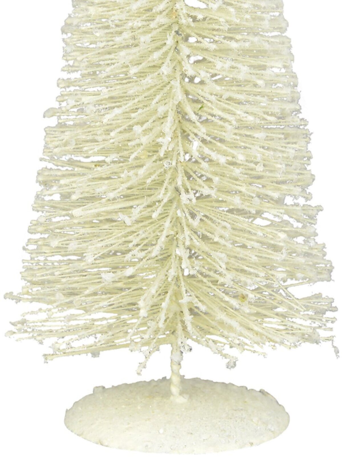 30cm White Iron Tree With Snow Dust & Star Table Top Ornament — image 3