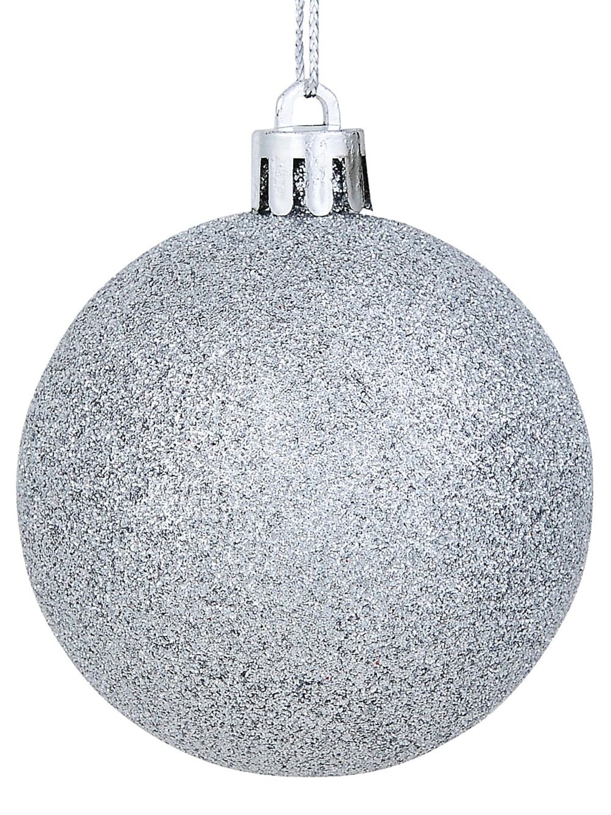 32x Lustrous Silver Essential & Grand Mixed Finish Baubles | 60mm & 15cm — image 7
